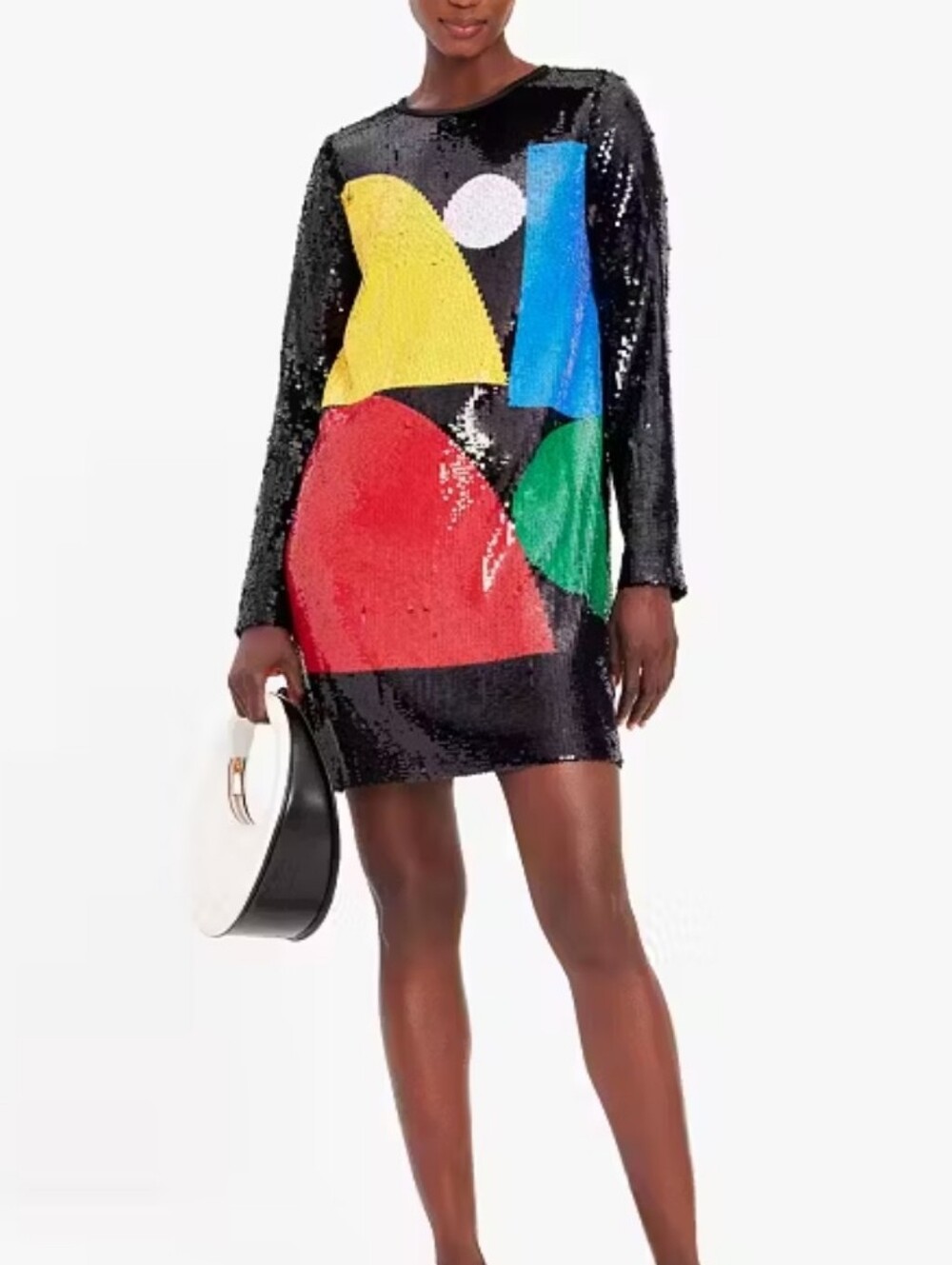 KATE SPADE Sequined Geometric Mini Dress Sz 12  Retail $598
